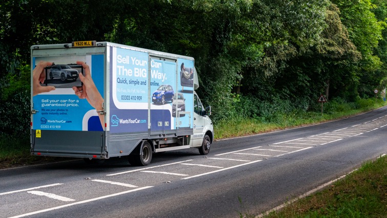 Rear View of Car Collection Truck