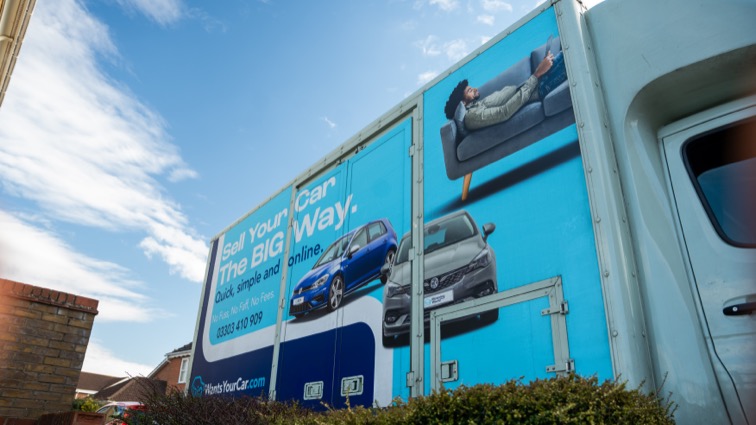 The UK Car Buying Van in the field